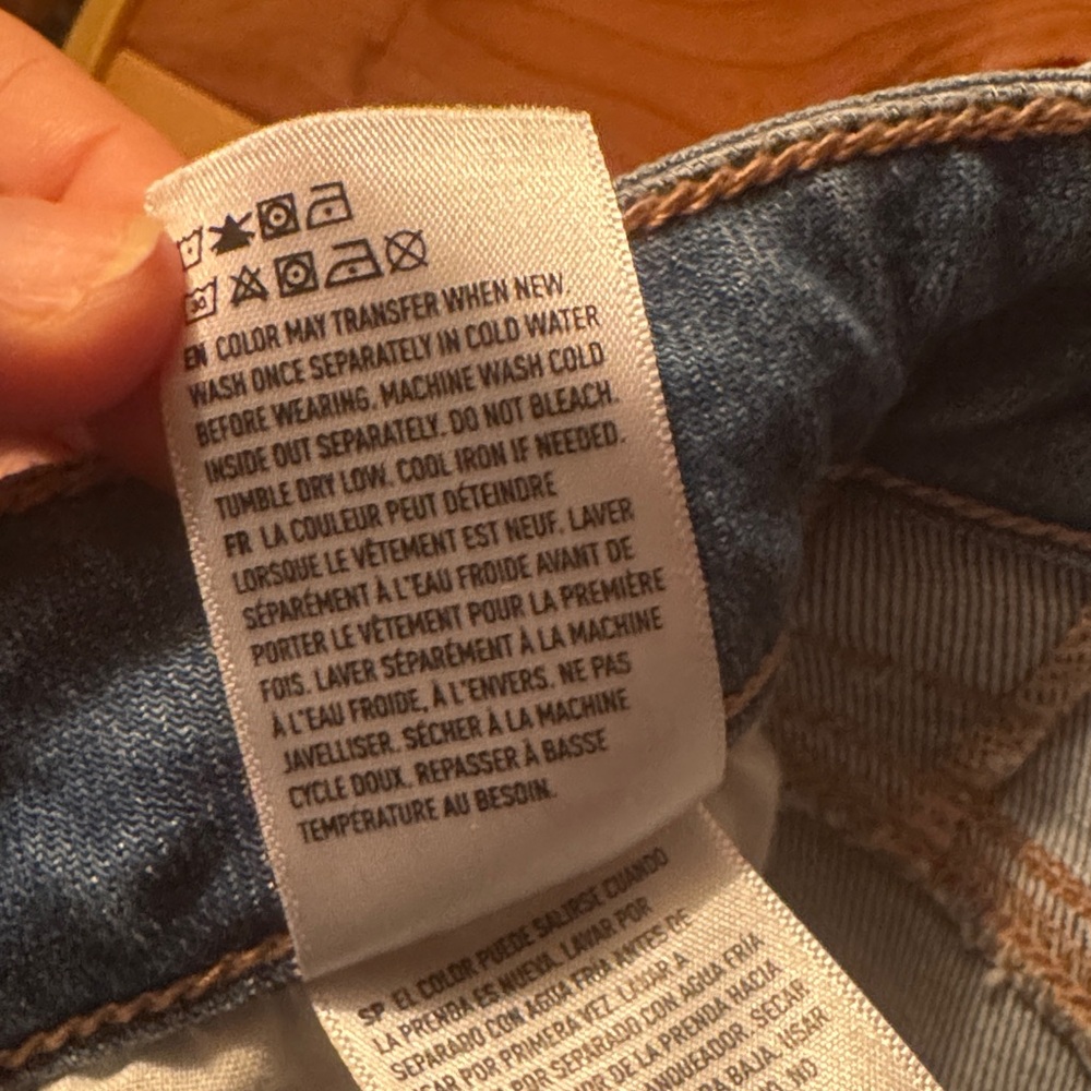 American Eagle Super high Rise baggy Wide Leg Jeans w cargo pockets - Picture 9 of 10